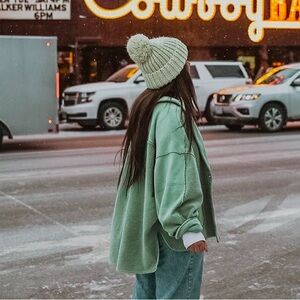 Urban outfitter mint green beanie